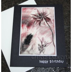 Encaustic Elements - Birthday Card #19-48